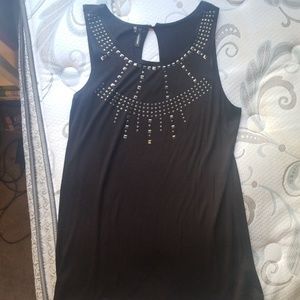 Muscle tee with black stuff detailing